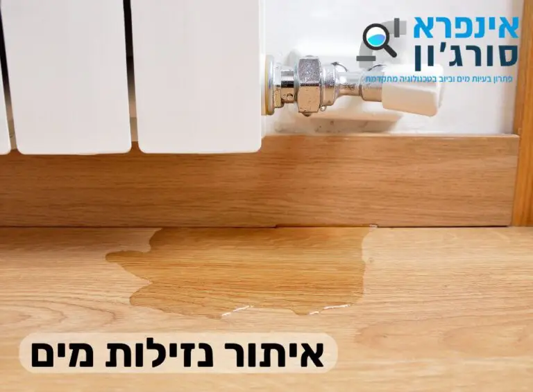 איתור נזילות מים